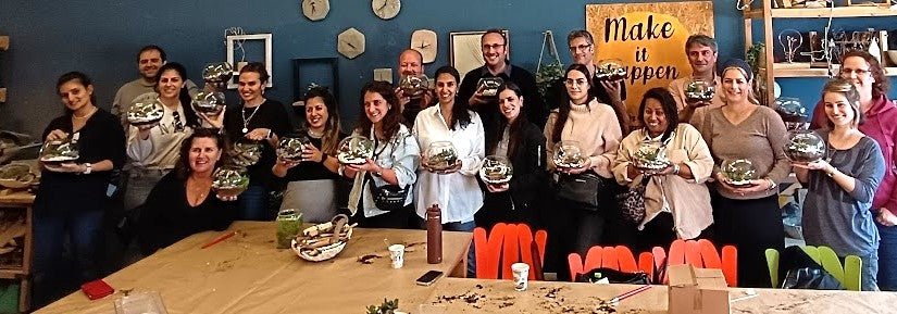 ימי גיבוש כהשקעה בארגון – סדנאות יצירה ובטון