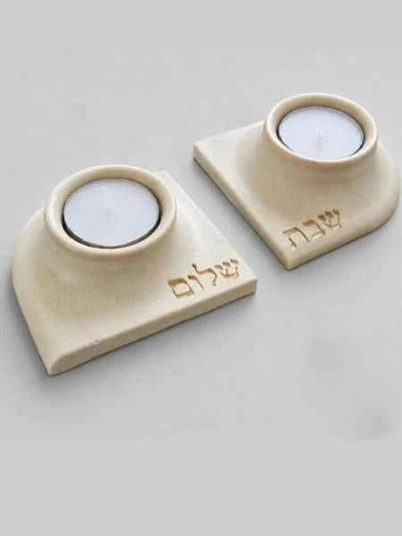 תבנית סיליקון - פמוטים שטוחים - שבת שלום - תבניות יואדיקה 
