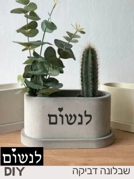 שבלונה דביקה ואותיות - לנשום