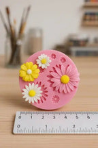 🌼 תבנית סיליקון קטנה – פרחי אביב