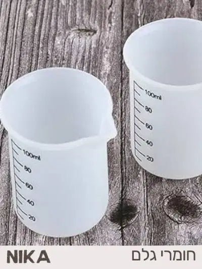 כוס מדידה מסיליקון לאפוקסי- 100 מ"ל