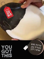 ערכה ליצירת מגש דקורטיבי- בשני צבעים מגבס פולימרי