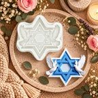 תבנית סיליקון ליצירת מגן דוד עם יונים – 7×7 ס״מ