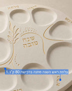 ערכת יצירה להכנת צלחת ברכות לראש השנה מבטון פולימרי