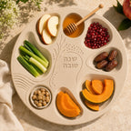 ערכת יצירה להכנת צלחת ברכות לראש השנה מבטון פולימרי